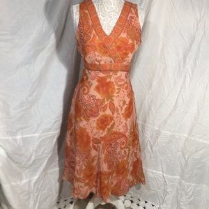 Beautiful Harold’s Fall Colors Silk Dress